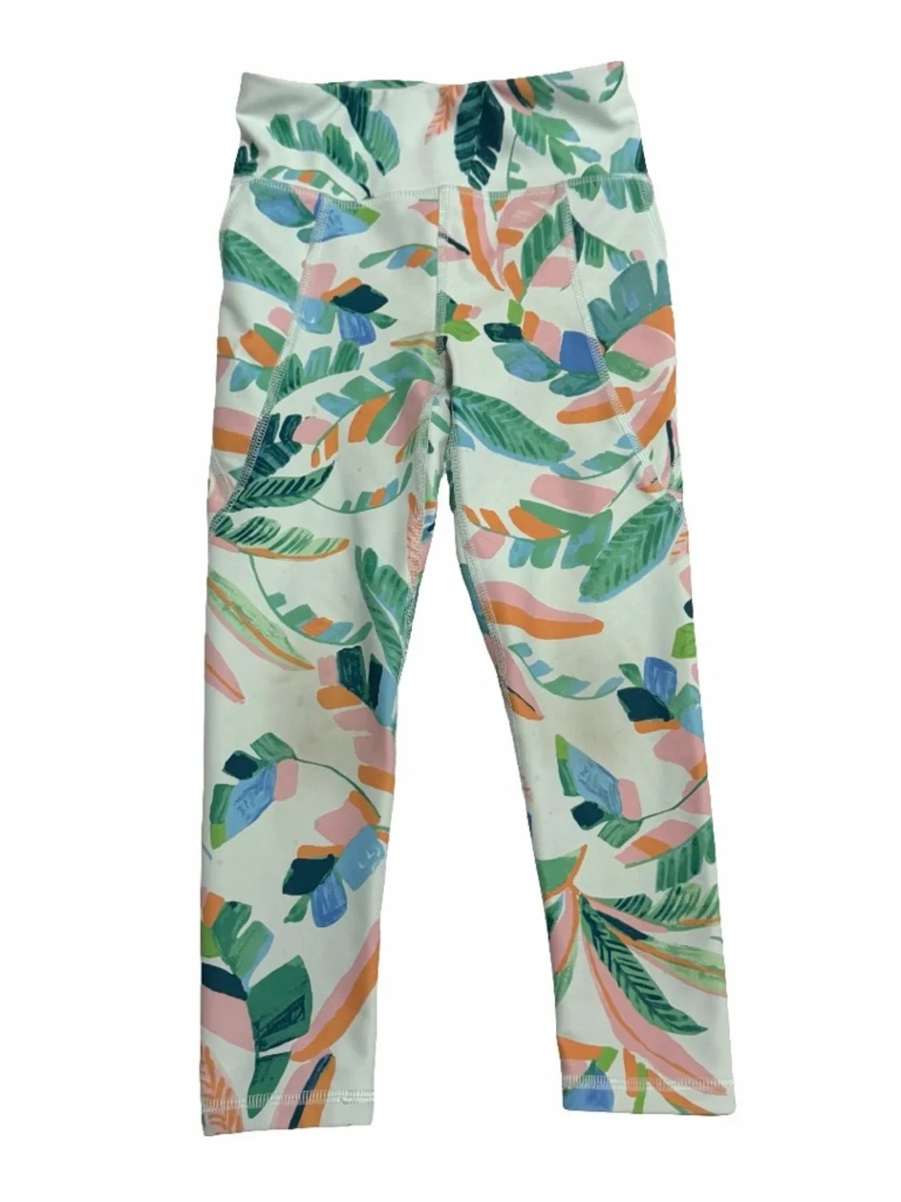 Old Navy Leggings with Pastel Leaf Print